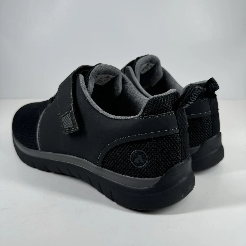 Anodyne No. 46 Sport Jogger Men's US 11W Black Orthopedic Diabetic Walking Shoes